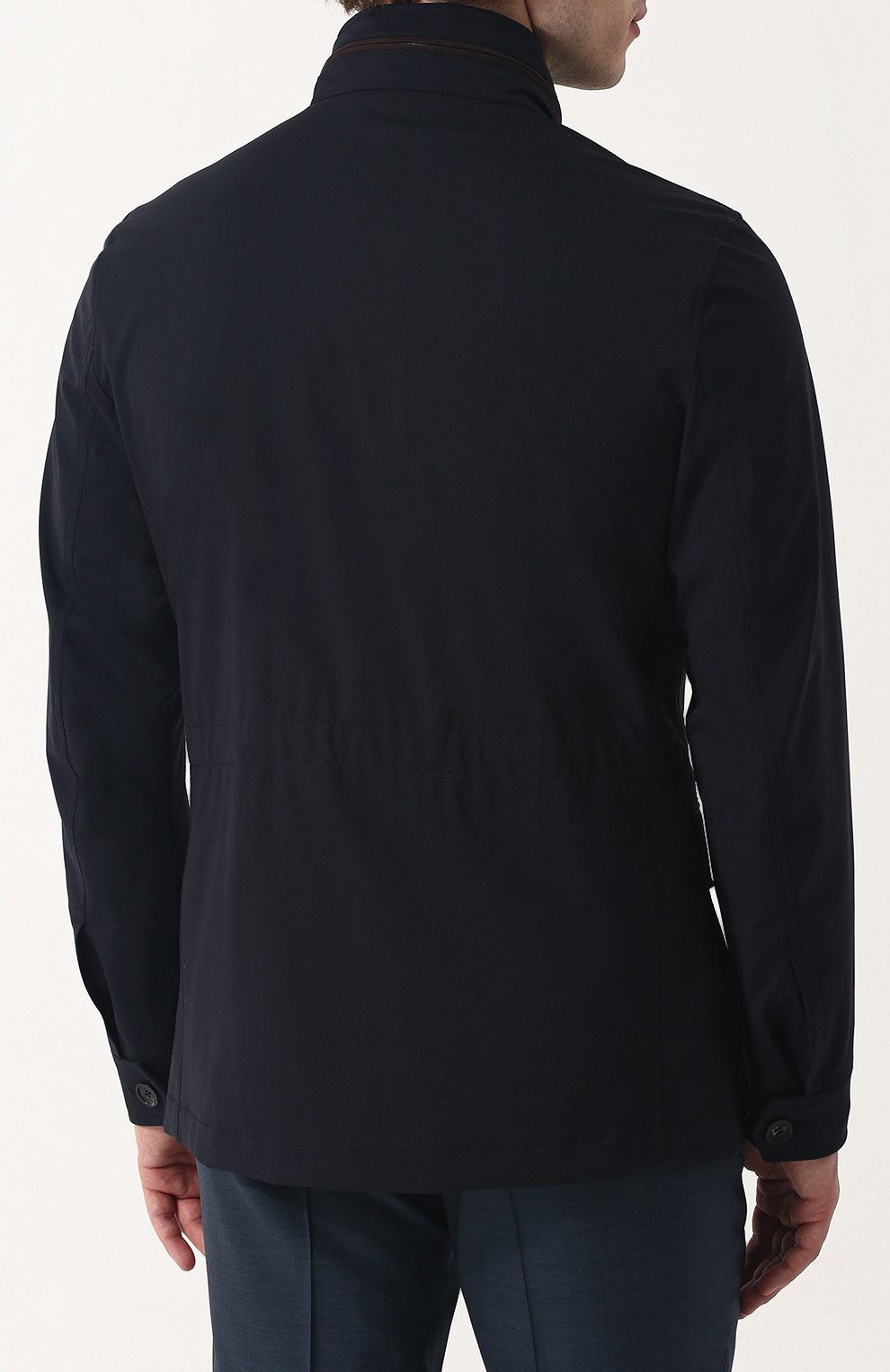 Шерстяной френч на молнии с воротником-стойкой ZEGNA, арт. UPT20/P01, фото 4