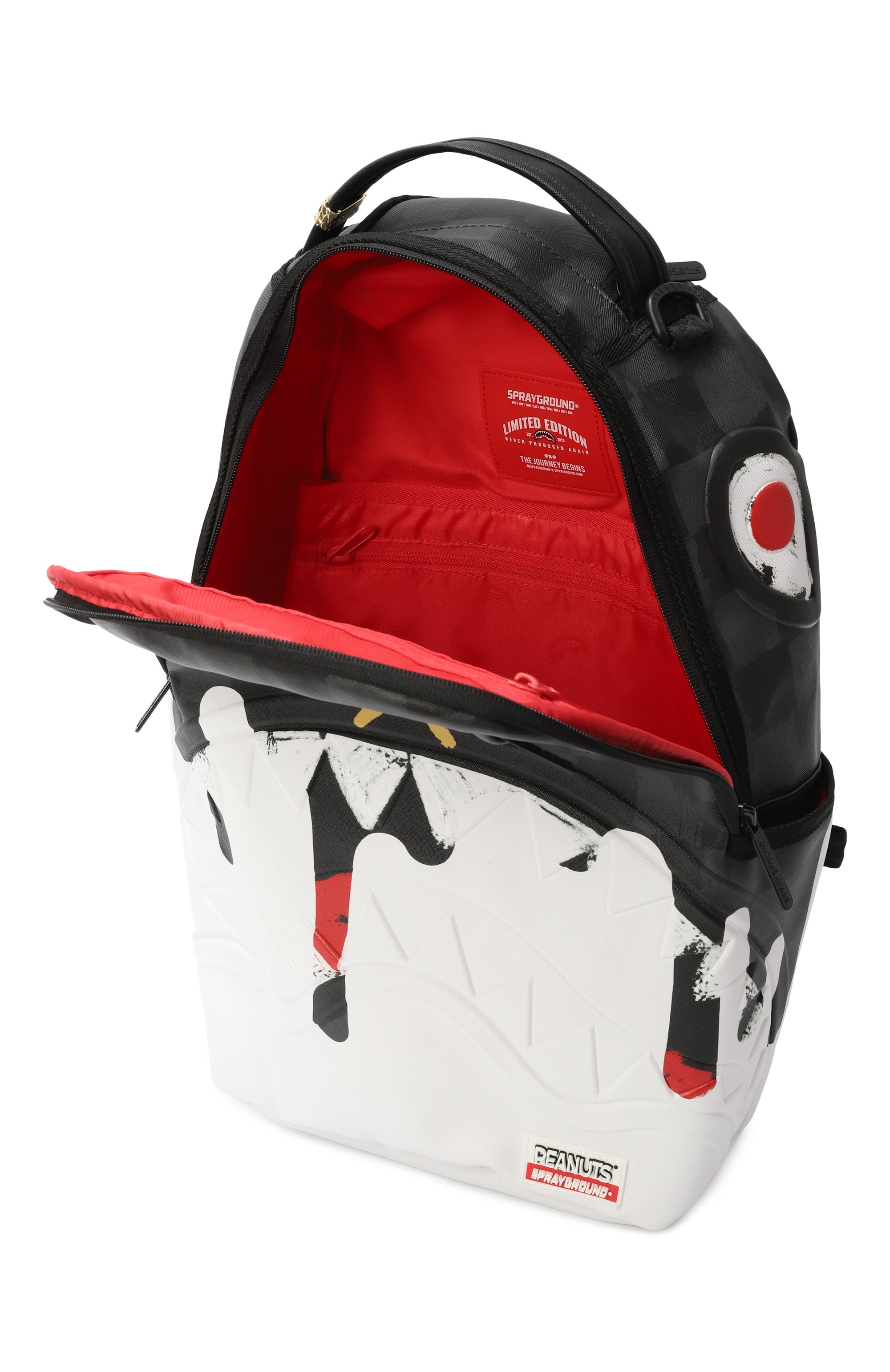 Черно-белый детский рюкзак snoopy art bite dlxsv SPRAYGROUND