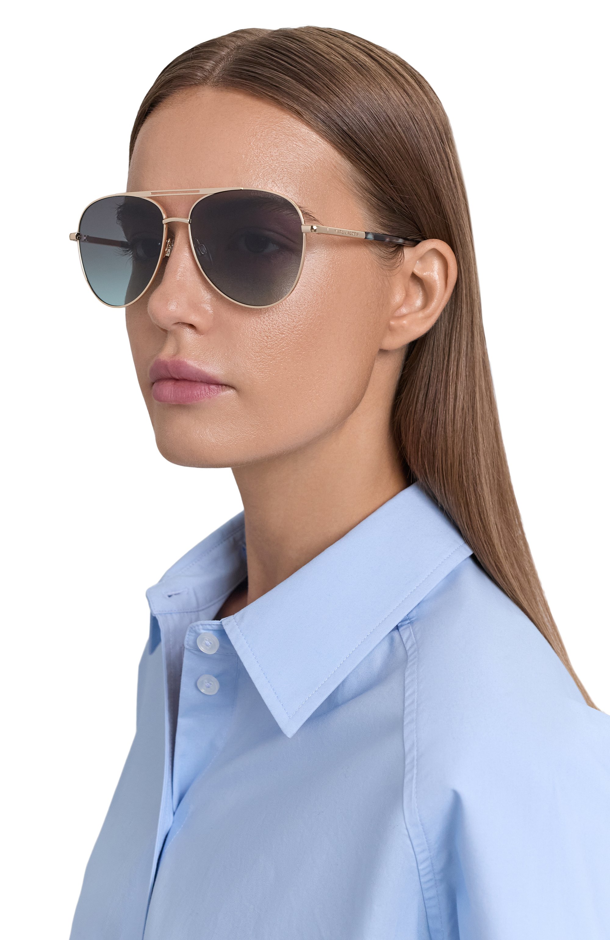 Солнцезащитные очки MARC JACOBS (THE) серого цвета по цене 19300 руб., арт. MARC 865 LKS, фото 3 Солнцезащитные очки MARC JACOBS (THE), арт. MARC 865 LKS, фото 3