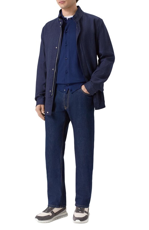 Рубашка из кашемира и шерсти Stefano Ricci W505506PAL/W26150_001 Синий  W505506PAL/W26150_001 Фото 2