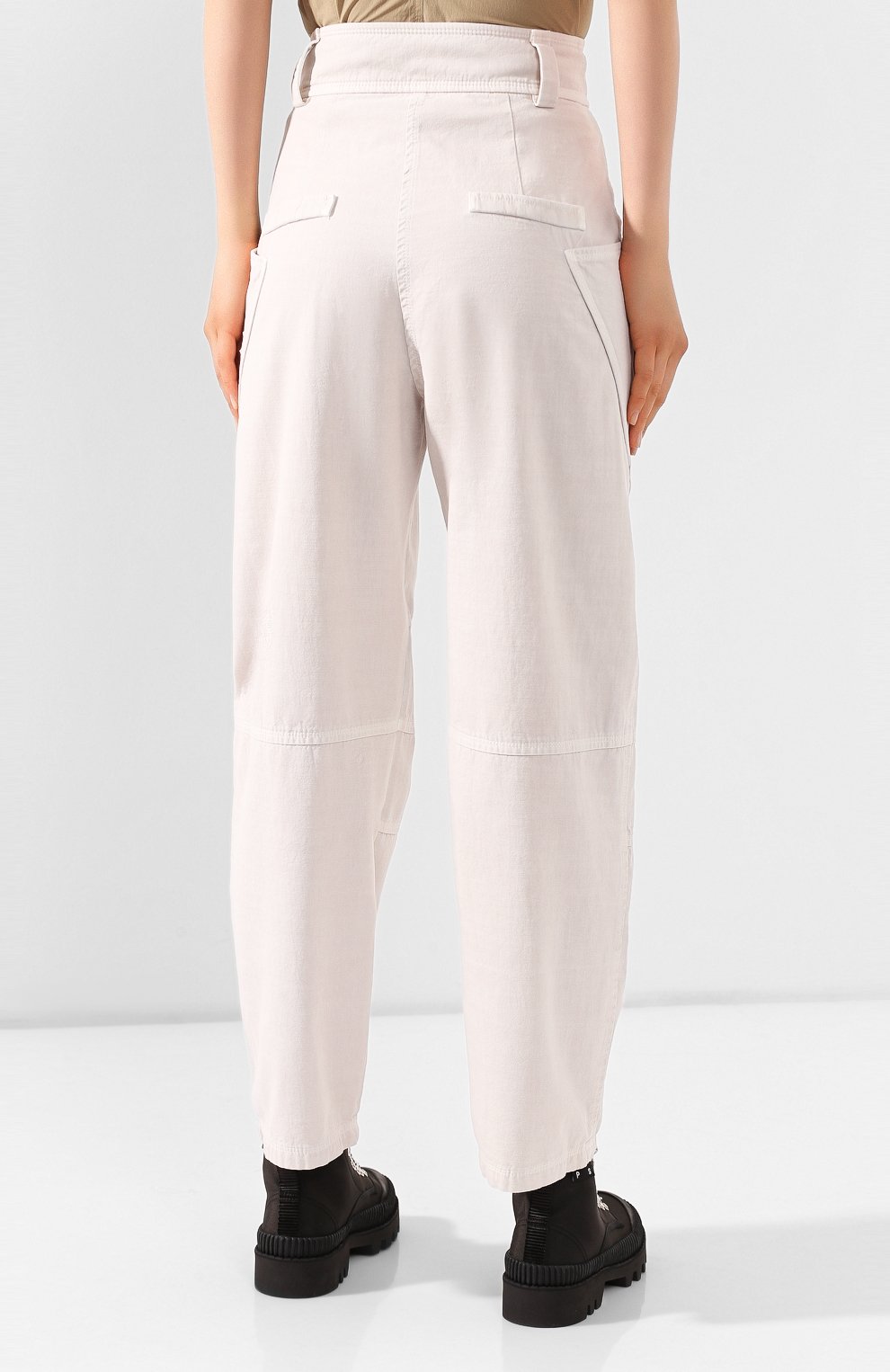 Хлопковые брюки LOW CLASSIC, арт. L0W20SS_PT11BE, фото 4