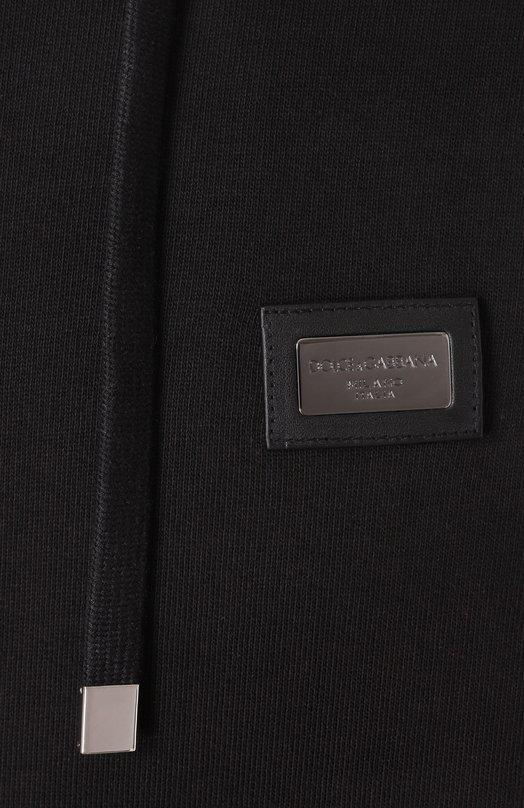 Хлопковая толстовка Dolce & Gabbana G9IF0T/G7JYX Чёрный  G9IF0T/G7JYX Фото 6