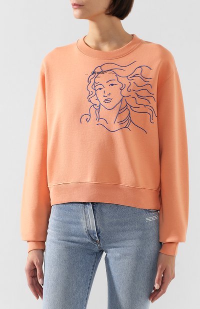 Хлопковый свитшот OFF-WHITE розового цвета по цене 32900 руб., арт. 0WBA026E190030602230, фото 3 Хлопковый свитшот OFF-WHITE, арт. 0WBA026E190030602230, фото 3