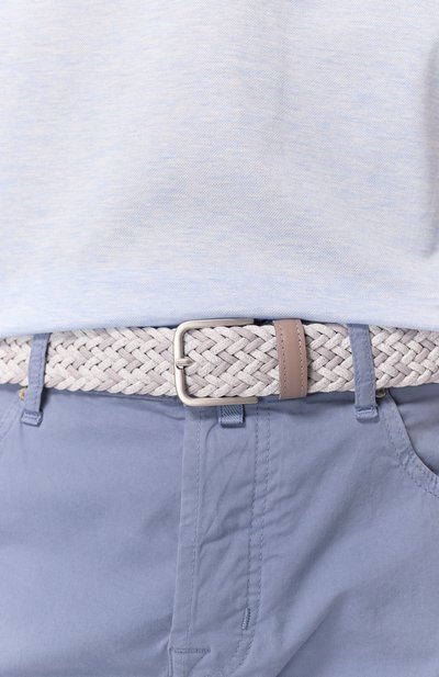 Текстильный ремень PAUL&SHARK светло-серого цвета по цене 23250 руб., арт. 25416008, фото 2 Текстильный ремень PAUL&SHARK, арт. 25416008, фото 2