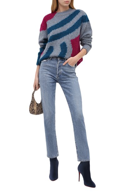 Замшевые ботильоны eloise 100 CHRISTIAN LOUBOUTIN, арт. eloise booty 100 veau velours, фото 2