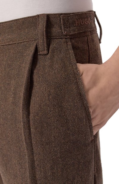 Брюки-карго из шерсти и хлопка HUGO, арт. 50541398, фото 5