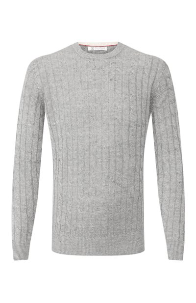 Джемпер изо льна и хлопка BRUNELLO CUCINELLI, арт. M2L76020, фото 1
