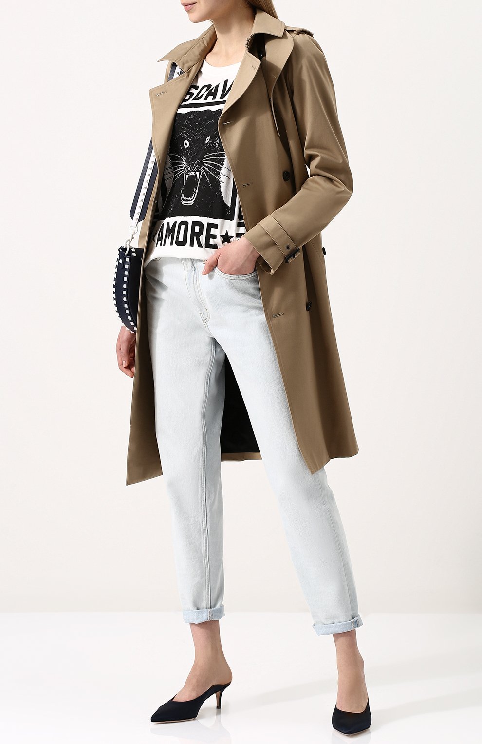 Хлопковая футболка свободного кроя с принтом GUCCI, арт. 492347/X3L32, фото 2