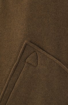 Женское пальто из шерсти и кашемира ISABEL MARANT коричневого цвета, арт. 24H/MA0353FA-B4D01I | Фото 7 (Длина (верхняя одежда): Длинные; Материал внешний: Шерсть; Рукава: Длинные; Драгоценные камни: Проставлено; Материал сплава: Проставлено; Стили: Кэжуэл; 1-2-бортные: Однобортные)