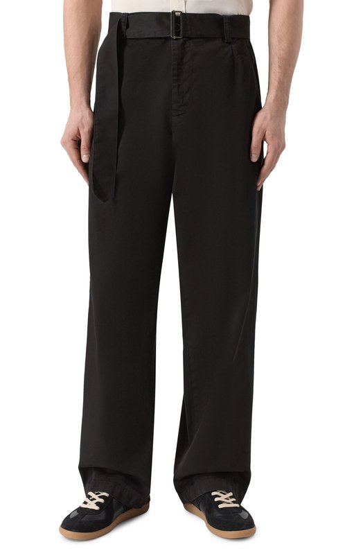 Хлопковые брюки Laneus S6LAMAPA087 Чёрный  S6LAMAPA087 Фото 3