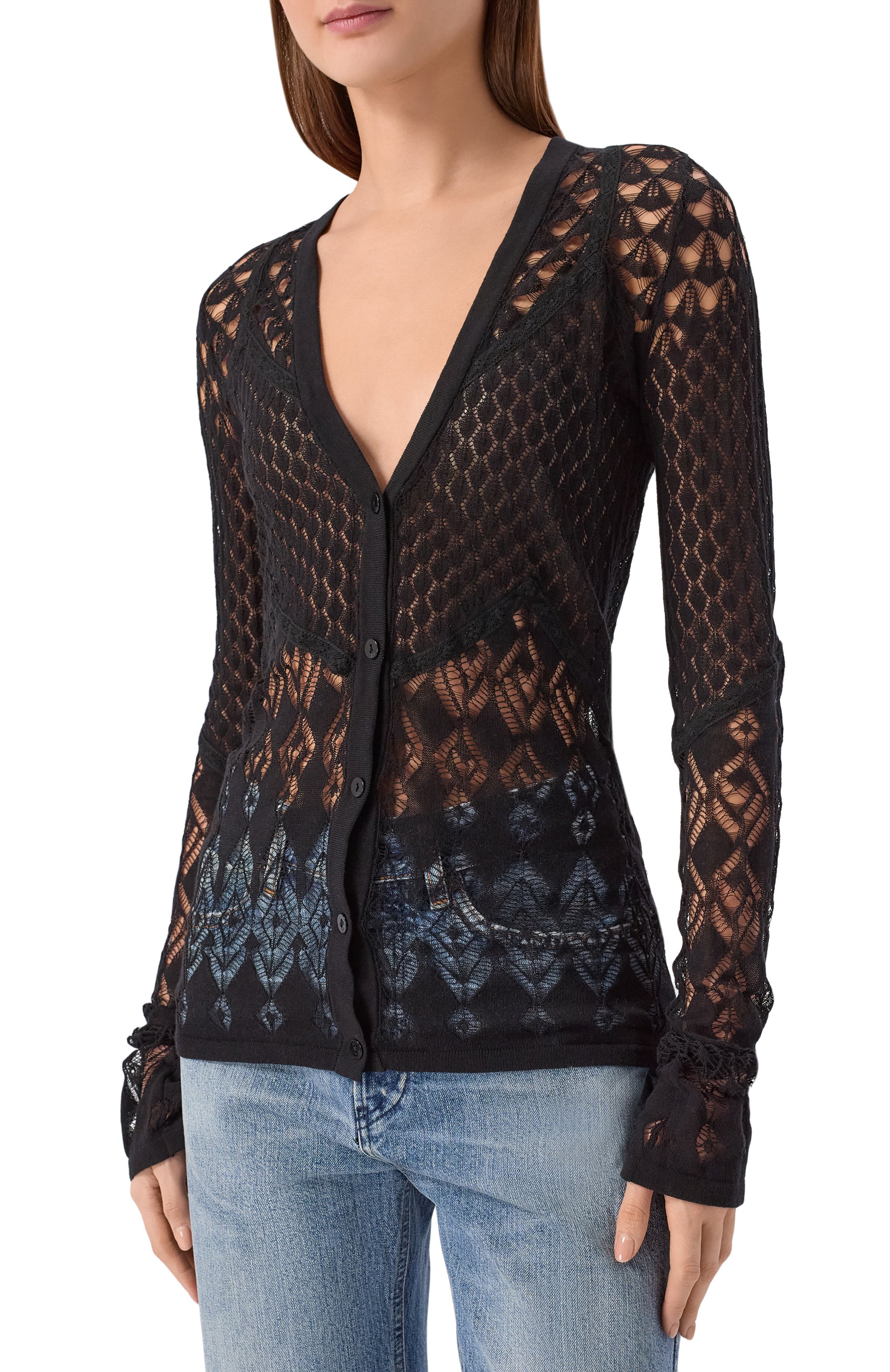 Хлопковый кардиган BLUMARINE, арт. 2M676A, фото 3