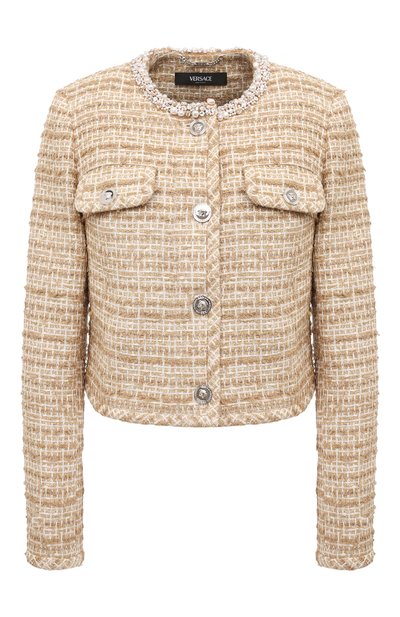 Женский твидовый жакет VERSACE, арт. 1016169/1A11480