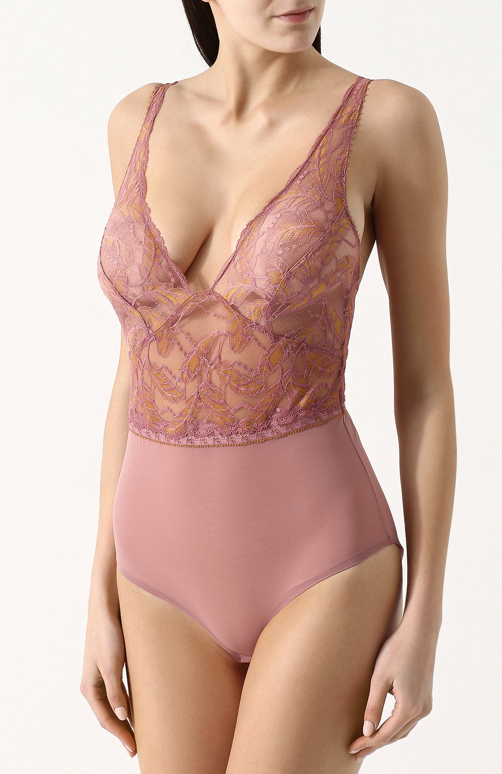 Боди с кружевным лифом и v-образным вырезом LOU, арт. 67252, фото 2