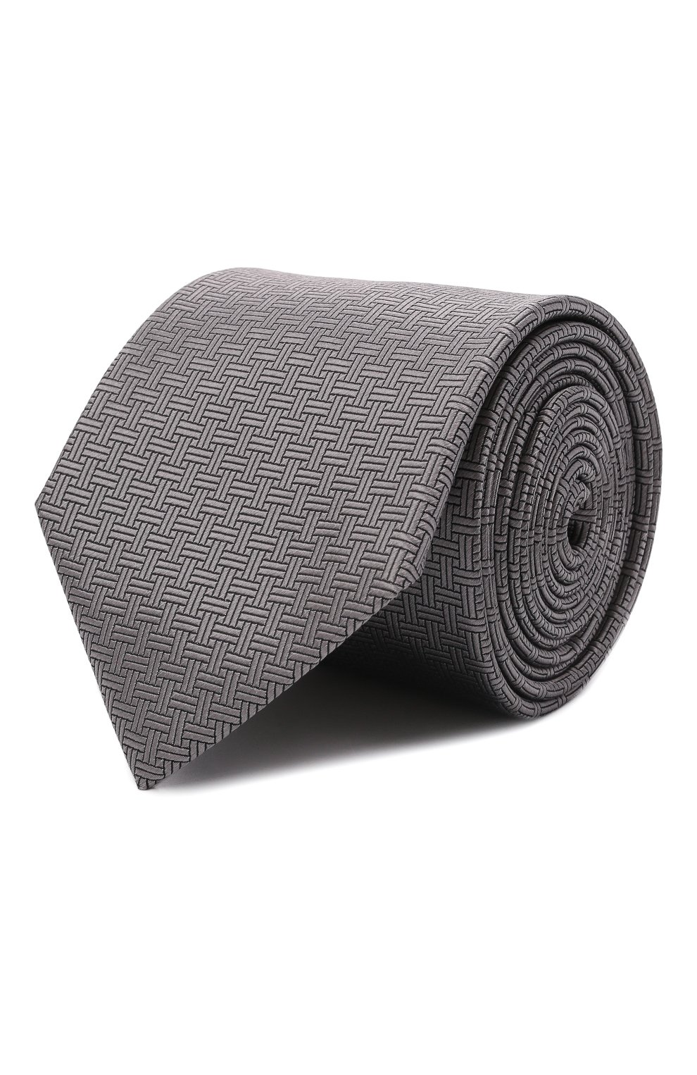 Шелковый галстук LANVIN серого цвета по цене 11150 руб., арт. 11509/TIE, фото 1 Шелковый галстук LANVIN, арт. 11509/TIE, фото 1