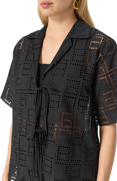 Рубашка BEATRICE .B черного цвета по цене 31000 руб., арт. 25FE4236NASHI, фото 5 Рубашка BEATRICE .B, арт. 25FE4236NASHI, фото 5