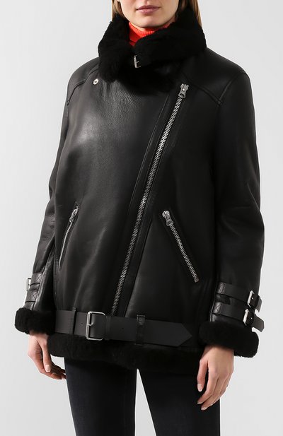 Дубленка с косой молнией ACNE STUDIOS, арт. 1AQ173, фото 3