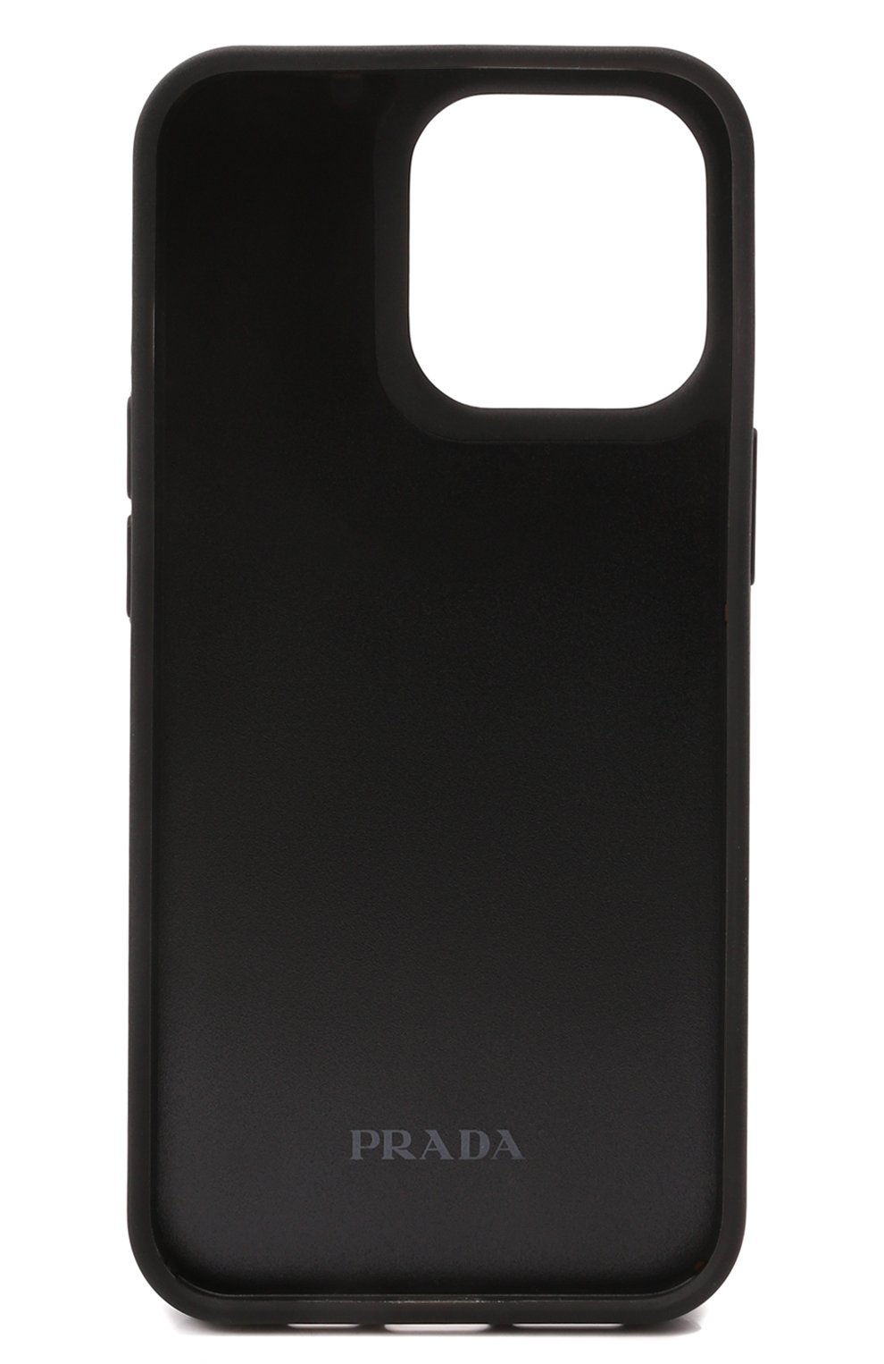 Кожаный чехол для iphone 13 pro PRADA черного цвета по цене 32500 руб., арт. 2ZH149-QHH-F0002, фото 2 Кожаный чехол для iphone 13 pro PRADA, арт. 2ZH149-QHH-F0002, фото 2