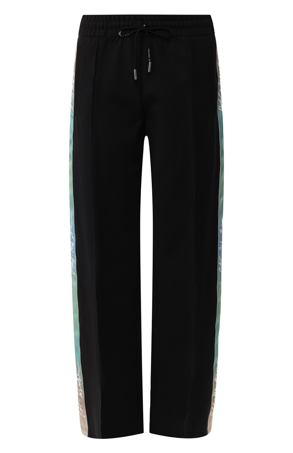 Брюки с лампасами OFF-WHITE черного цвета по цене 92150 руб., арт. 0WCH005E19E620771000, фото 1 Брюки с лампасами OFF-WHITE, арт. 0WCH005E19E620771000, фото 1