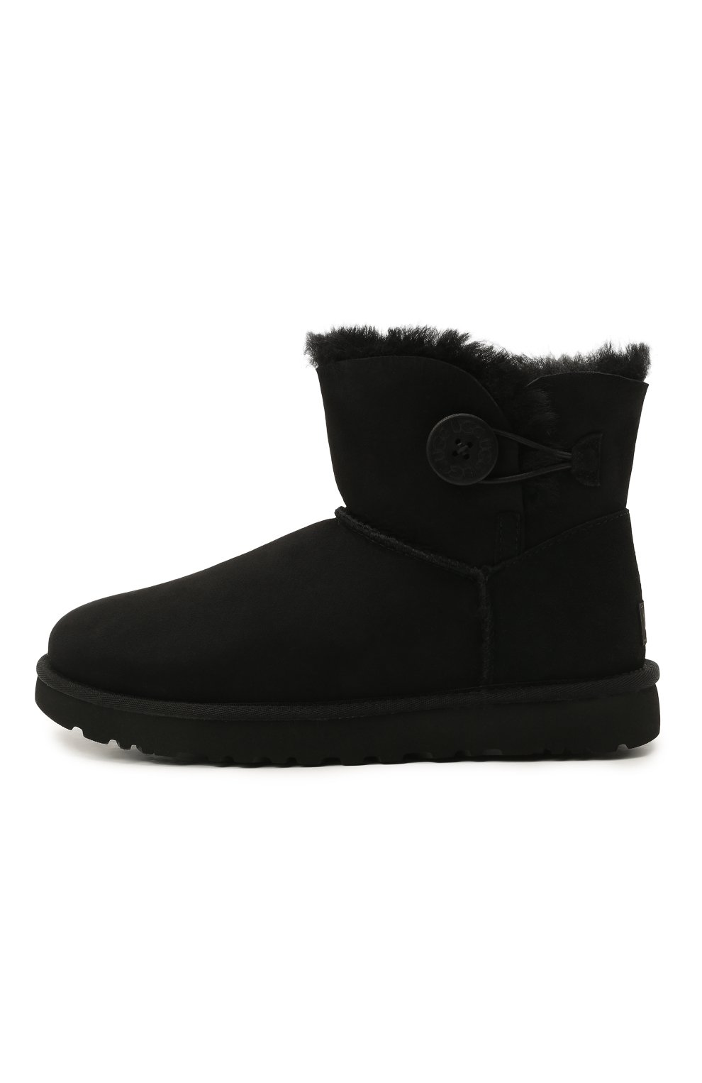 Замшевые сапоги bailey button ii mini UGG, арт. 1016422_BLK, фото 3
