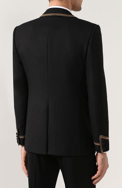 Шерстяной пиджак SAINT LAURENT, арт. 554316/Y519U, фото 4