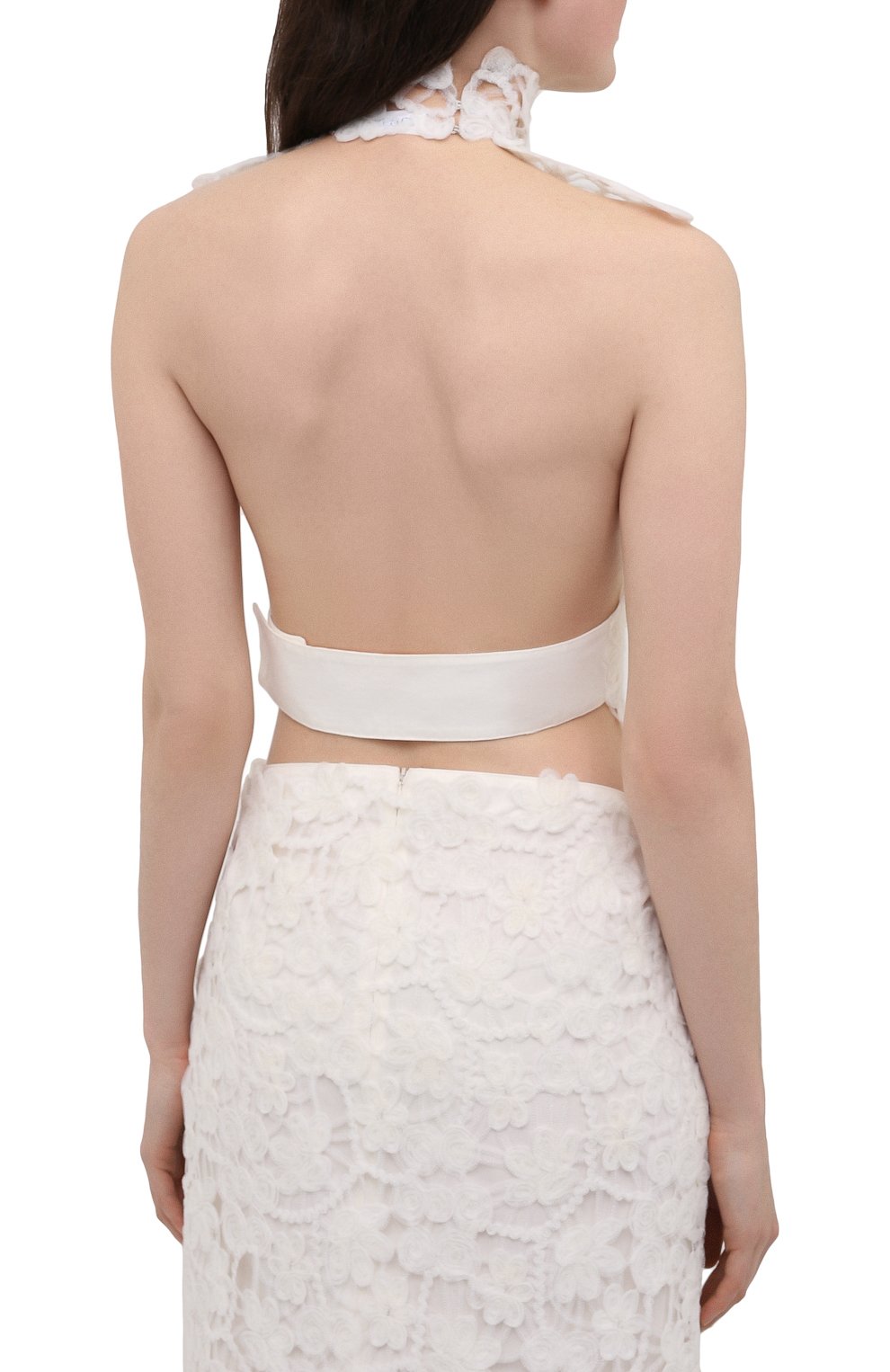 Топ JIL SANDER белого цвета по цене 79950 руб., арт. JSWS708305-WS447008A, фото 4 Топ JIL SANDER, арт. JSWS708305-WS447008A, фото 4