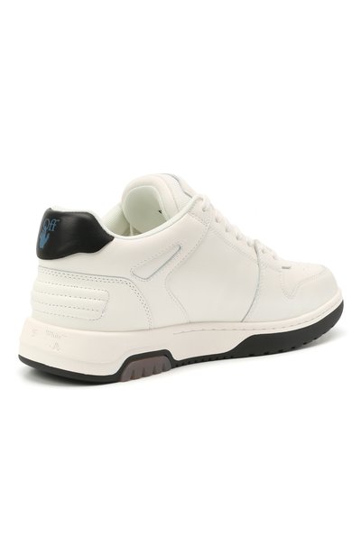 Кожаные кеды out of office OFF-WHITE белого цвета по цене 43800 руб., арт. 0MIA189R21LEA0010110, фото 4 Кожаные кеды out of office OFF-WHITE, арт. 0MIA189R21LEA0010110, фото 4