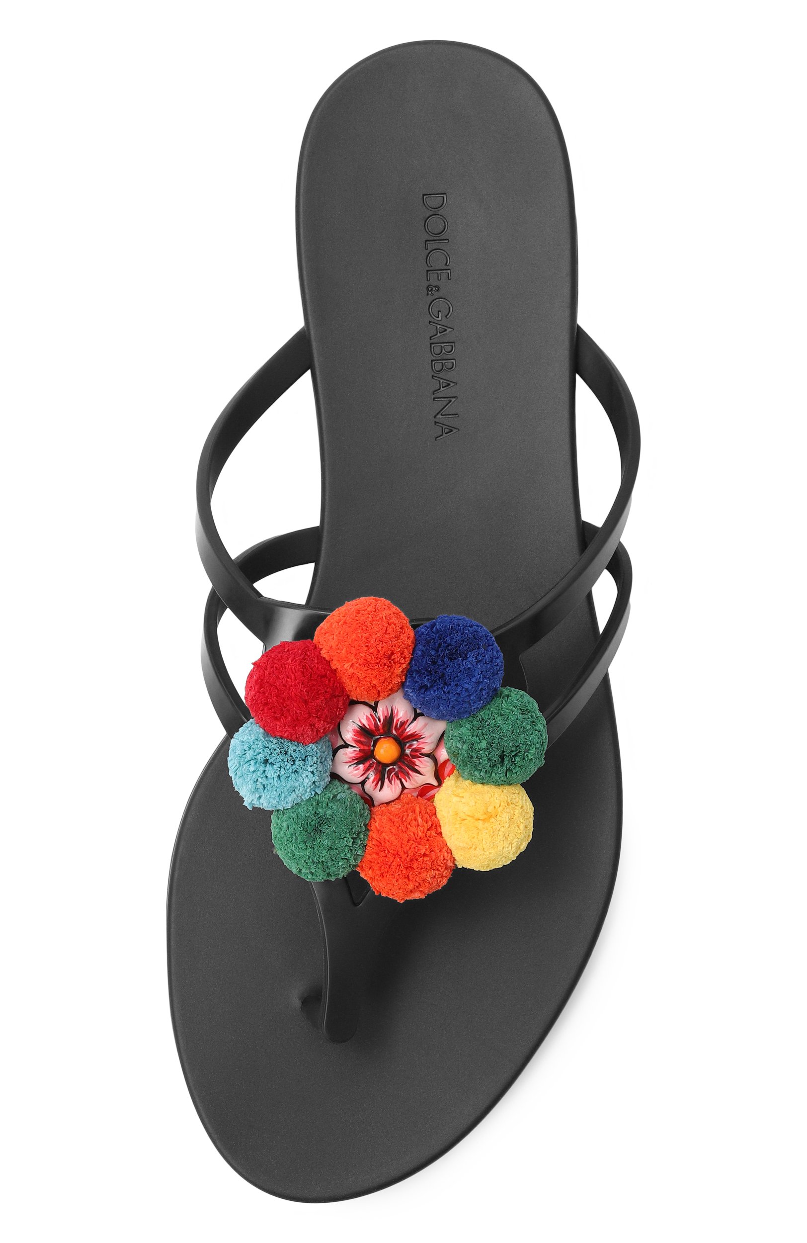 Шлепанцы DOLCE & GABBANA черного цвета по цене 78600 руб., арт. CW2418/A3S93, фото 6 Шлепанцы DOLCE & GABBANA, арт. CW2418/A3S93, фото 6