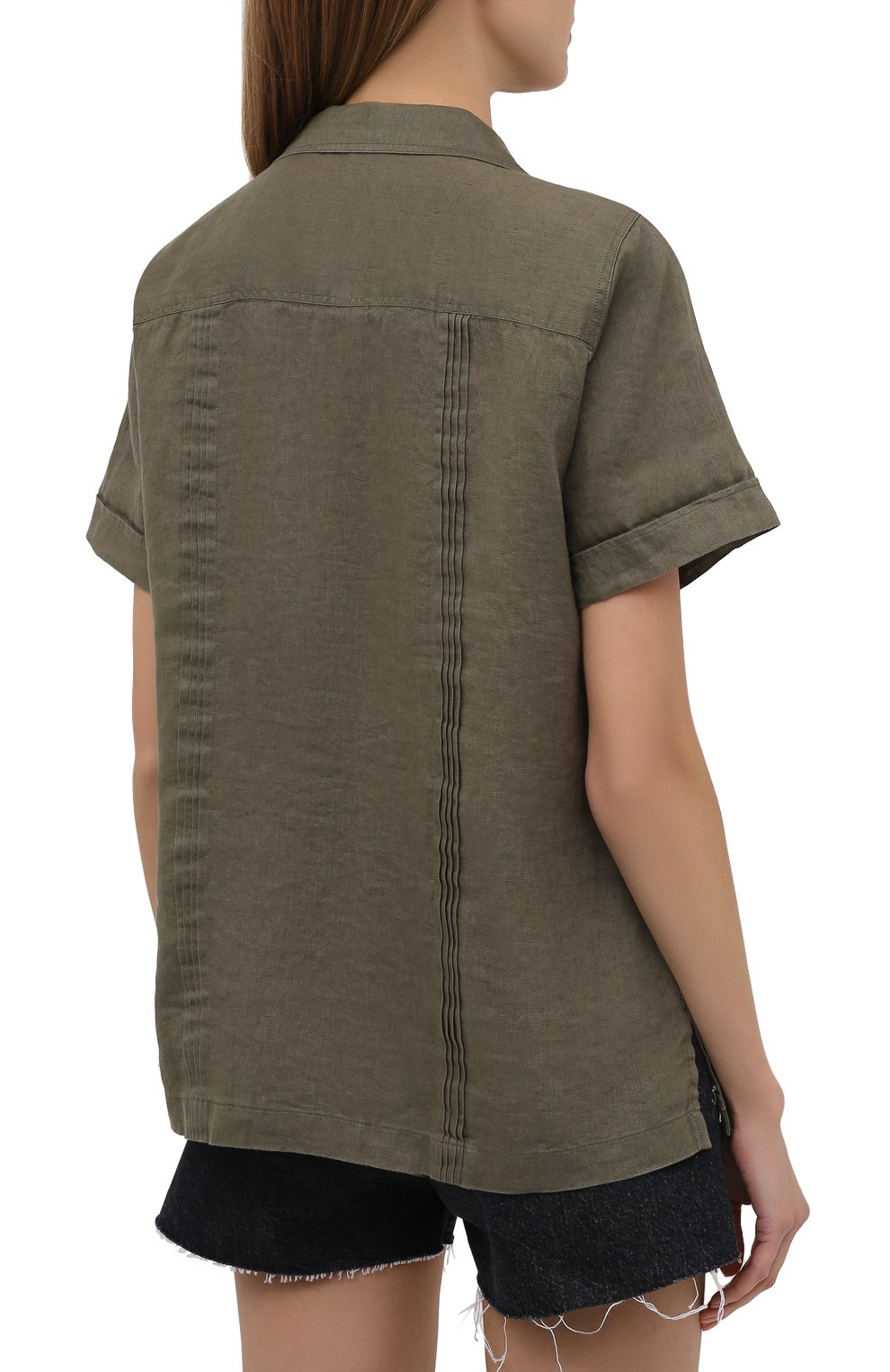 Льняная рубашка POLO RALPH LAUREN хаки цвета по цене 18800 руб., арт. 211838912, фото 4 Льняная рубашка POLO RALPH LAUREN, арт. 211838912, фото 4