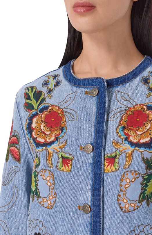 Джинсовая куртка Valentino 8B3DC03T/9YC Голубой  8B3DC03T/9YC Фото 5