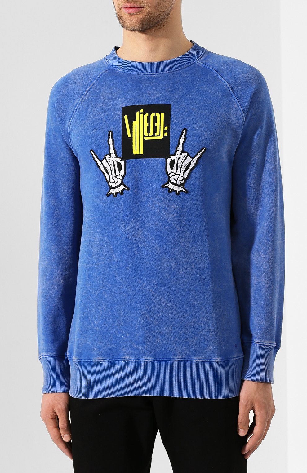 Хлопковый свитшот DIESEL, арт. 00SQK7/0JATA, фото 3