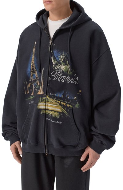 Хлопковая толстовка VETEMENTS, арт. ME76ZU242B/1302 M0LLET0N, фото 3