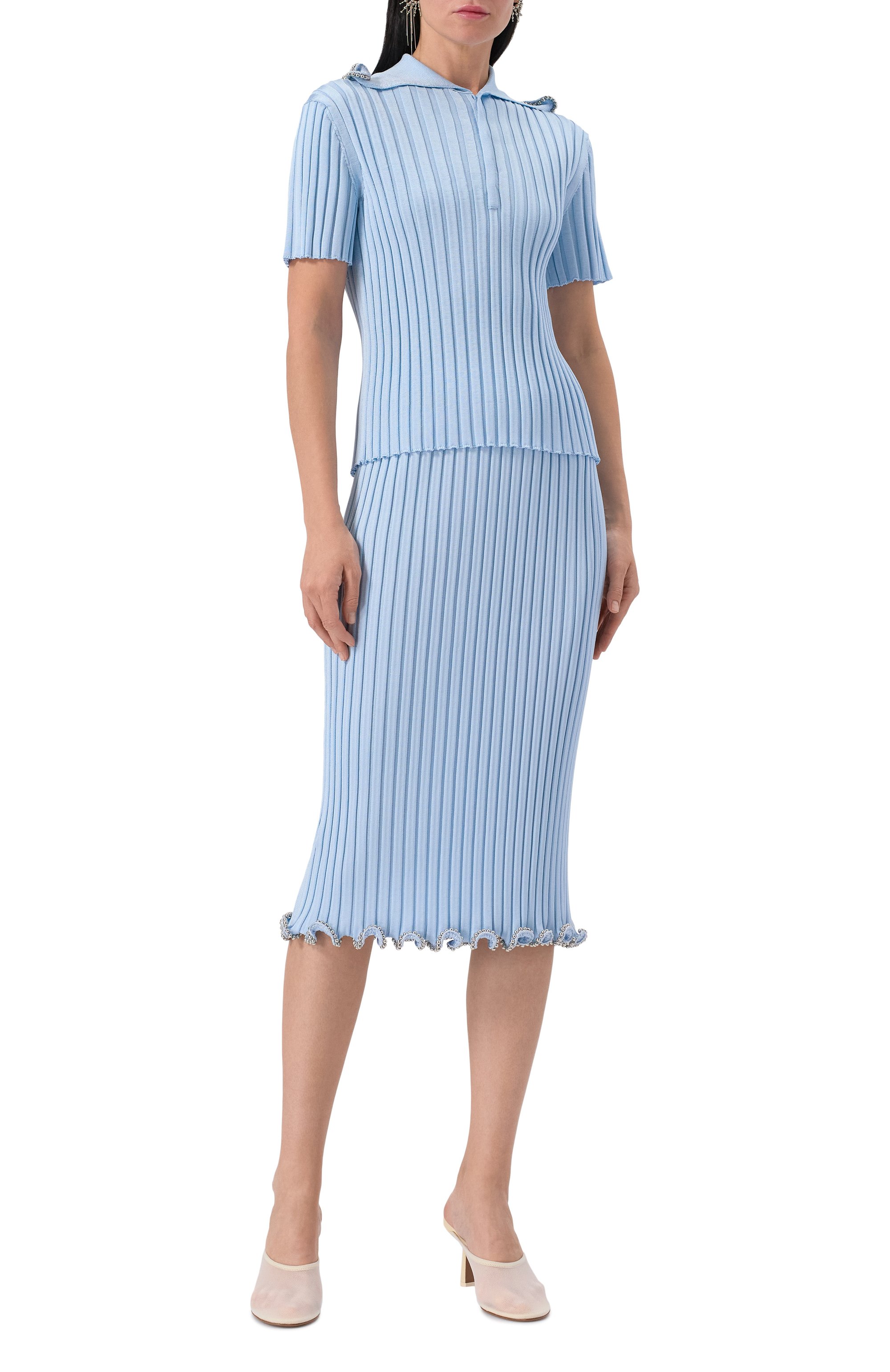 Юбка из вискозы JIL SANDER, арт. J03MA0233-J18346, фото 2