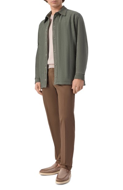 Замшевая куртка-рубашка ZILLI, арт. ATIS00M1007VBRL00, фото 2