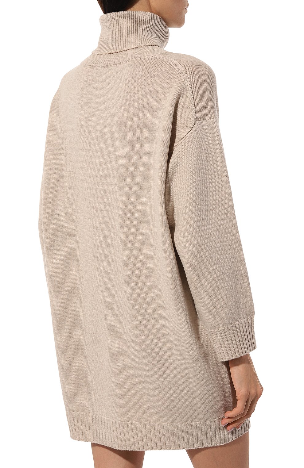 Кашемировое платье KITON бежевого цвета по цене 174500 руб., арт. D54715, фото 4 Кашемировое платье KITON, арт. D54715, фото 4
