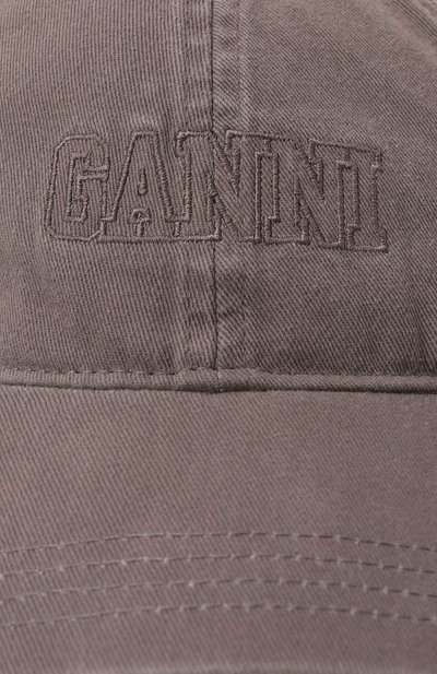 Хлопковая бейсболка GANNI, арт. A6302/5890, фото 4