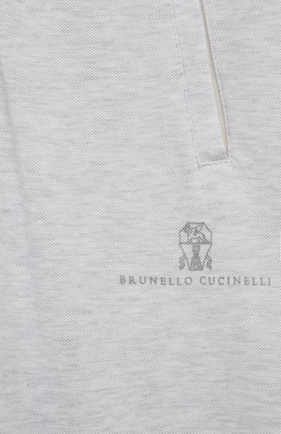 Хлопковые джоггеры BRUNELLO CUCINELLI, арт. BE854E345C, фото 3