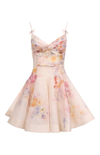Женское платье изо льна и шелка ZIMMERMANN, арт. 2424DR251