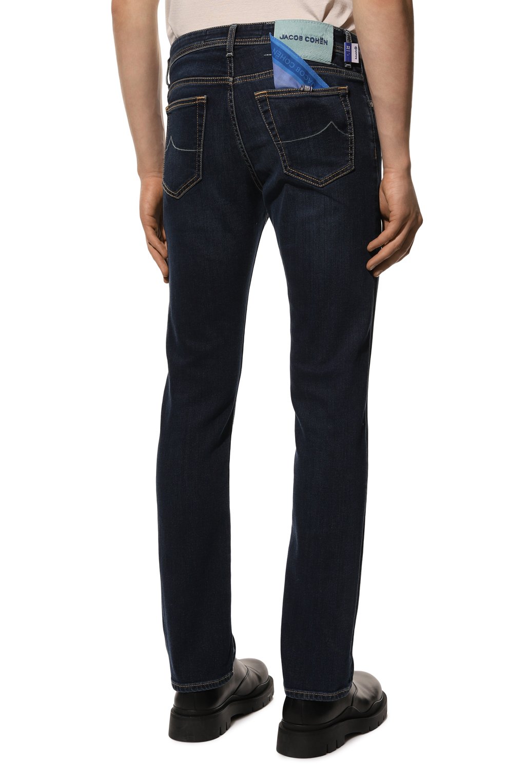 Джинсы JACOB COHEN темно-синего цвета по цене 49700 руб., арт. U Q E04 30 S 3621/419D, фото 4 Джинсы JACOB COHEN, арт. U Q E04 30 S 3621/419D, фото 4