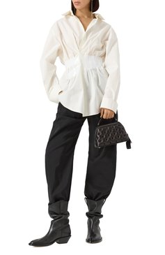 Женские кожаные казаки tabi MAISON MARGIELA черного цвета, арт. S39WW0068/P3292 | Фото 2 (Материал внешний: Натуральная кожа; Материал сплава: Проставлено; Подошва: Плоская; Высота голенища: Низкие; Каблук высота: Низкий; Драгоценные камни: Проставлено; Материал внутренний: Натуральная кожа; Женское Кросс-КТ: Казаки-сапоги; Материал утеплителя: Без утеплителя; Каблук тип: Устойчивый)