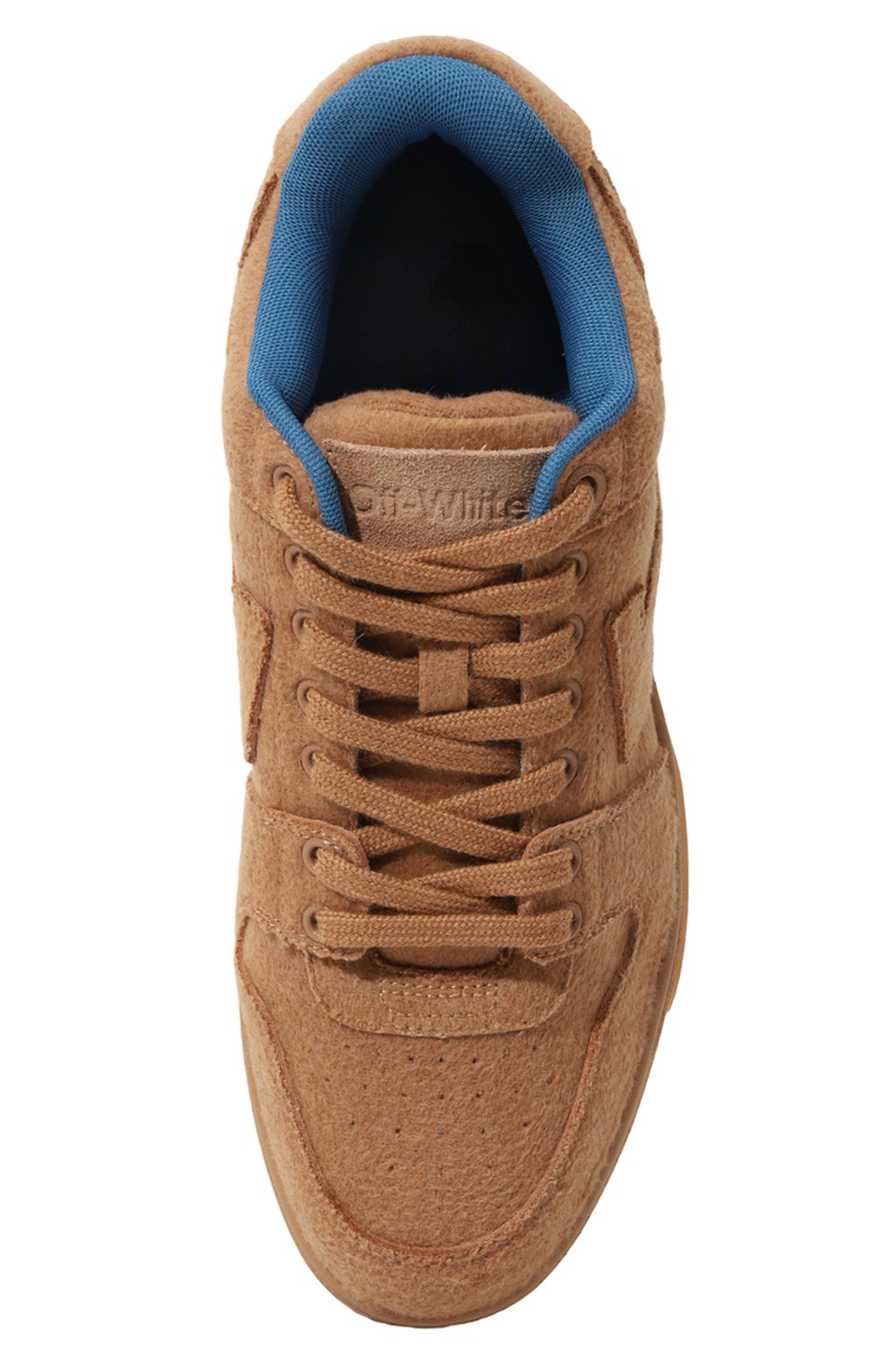 Шерстяные кеды out of office OFF-WHITE, арт. OMIA189F22FAB0016262, фото 6