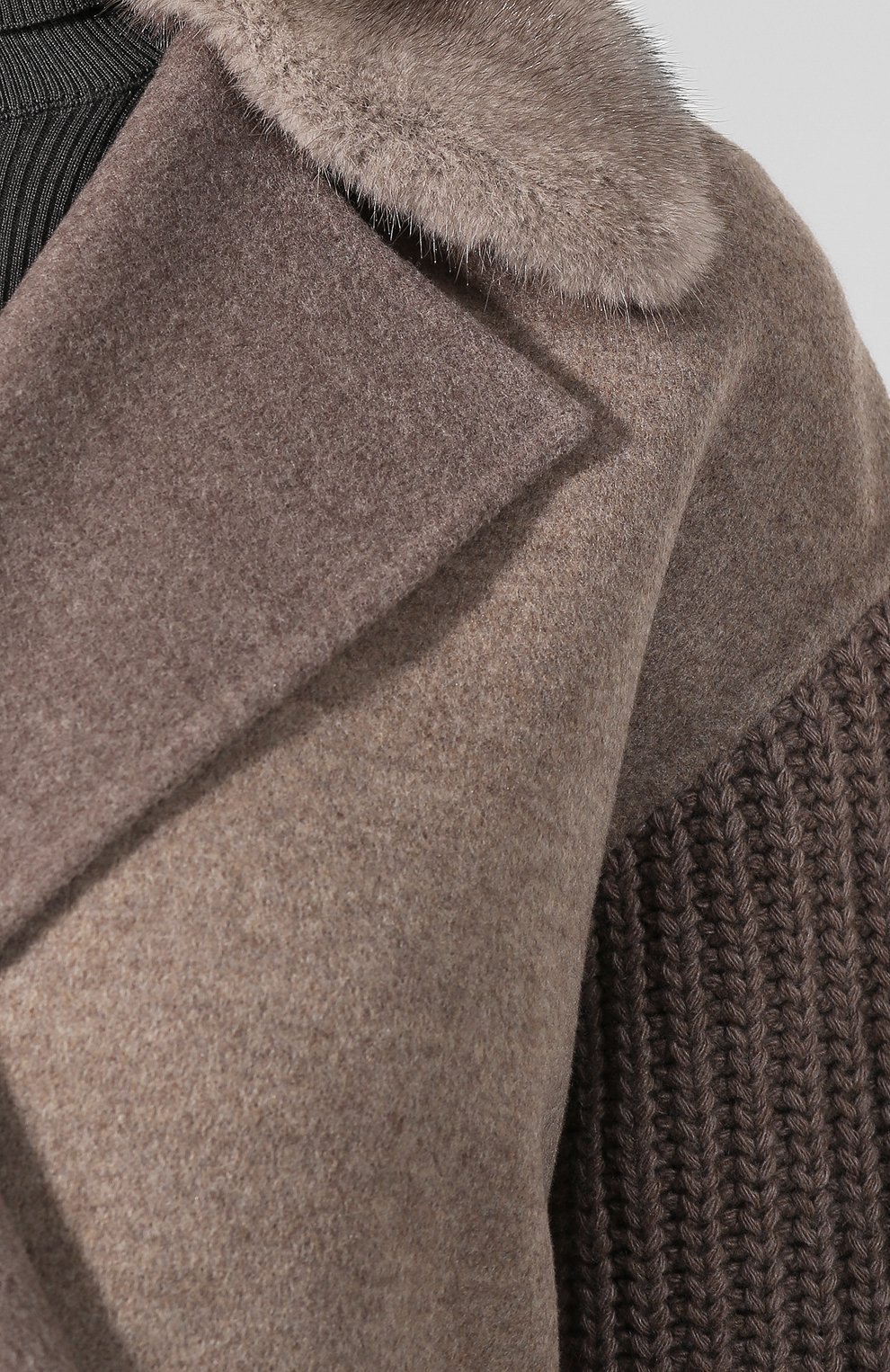 Пальто из смеси шерсти и кашемира MANZONI24, арт. 19M523-DB1VXL/40-46, фото 5