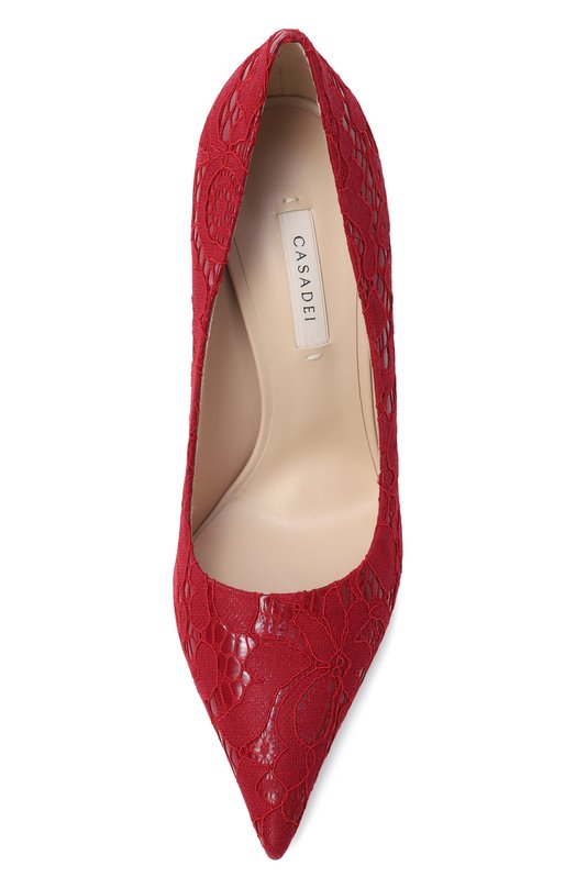Комбинированные туфли Liberty Blade Casadei 1F940X100M/C2836 Красный  1F940X100M/C2836 Фото 6