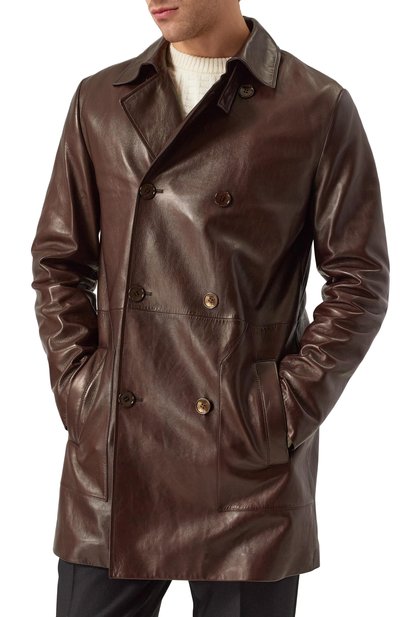 Кожаный плащ MVST, арт. ZEKB-ES4365/Z2764-1, фото 3