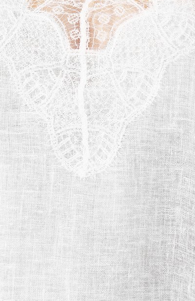 Льняная туника ERMANNO SCERVINO белого цвета по цене 64550 руб., арт. D344Q342GZH, фото 5 Льняная туника ERMANNO SCERVINO, арт. D344Q342GZH, фото 5