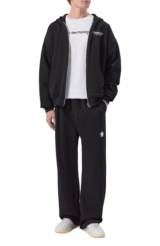 Хлопковые брюки Comme des Fuckdown CFABM01906 Чёрный  CFABM01906 Фото 2