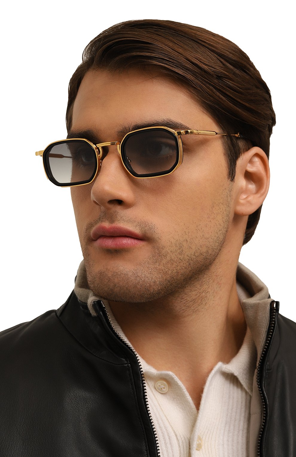 Солнцезащитные очки JOHN DALIA серого цвета по цене 94900 руб., арт. SAMUEL 2 C100, фото 3 Солнцезащитные очки JOHN DALIA, арт. SAMUEL 2 C100, фото 3