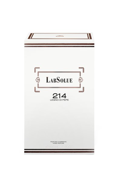 Диффузор 214 legno di pepe (500ml) LABSOLUE бесцветного цвета по цене 32210 руб., арт. 8011530001025, фото 2 Диффузор 214 legno di pepe (500ml) LABSOLUE, арт. 8011530001025, фото 2