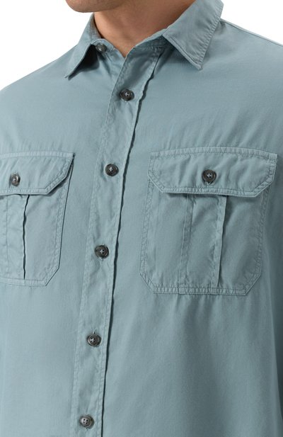 Рубашка из хлопка и лиоцелла CANALI, арт. CSL2067/GM03494, фото 5