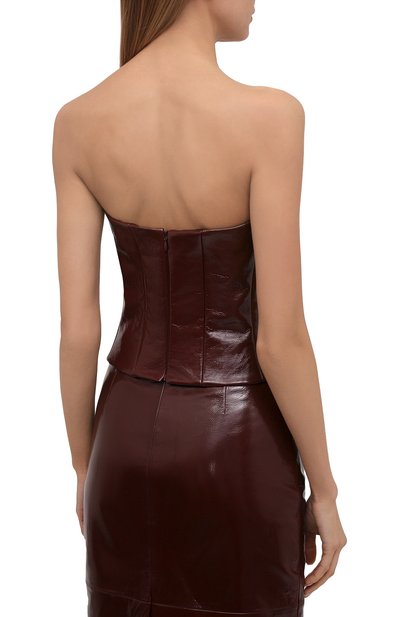 Кожаный топ-бюстье KHAITE, арт. 2183742/PRIM, фото 4