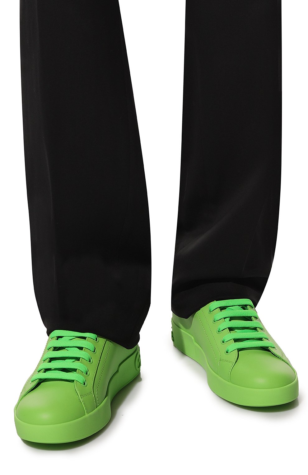 Кожаные кеды portofino DOLCE & GABBANA, арт. CS1772/A1065, фото 3